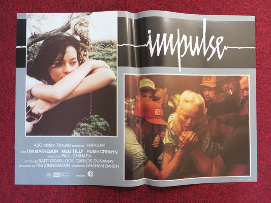 IMPULSE - C ITALIAN FOTOBUSTA POSTER TIM MATHESON MEG TILLY 1984 Rendezvous Cinema Movie posters