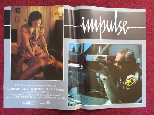 IMPULSE - E ITALIAN FOTOBUSTA POSTER TIM MATHESON MEG TILLY 1984 Rendezvous Cinema Movie posters