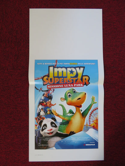 IMPY SUPERSTAR MISSIONE LUNA PARK ITALIAN LOCANDINA (27.5"x13") POSTER 2008 Rendezvous Cinema Movie posters
