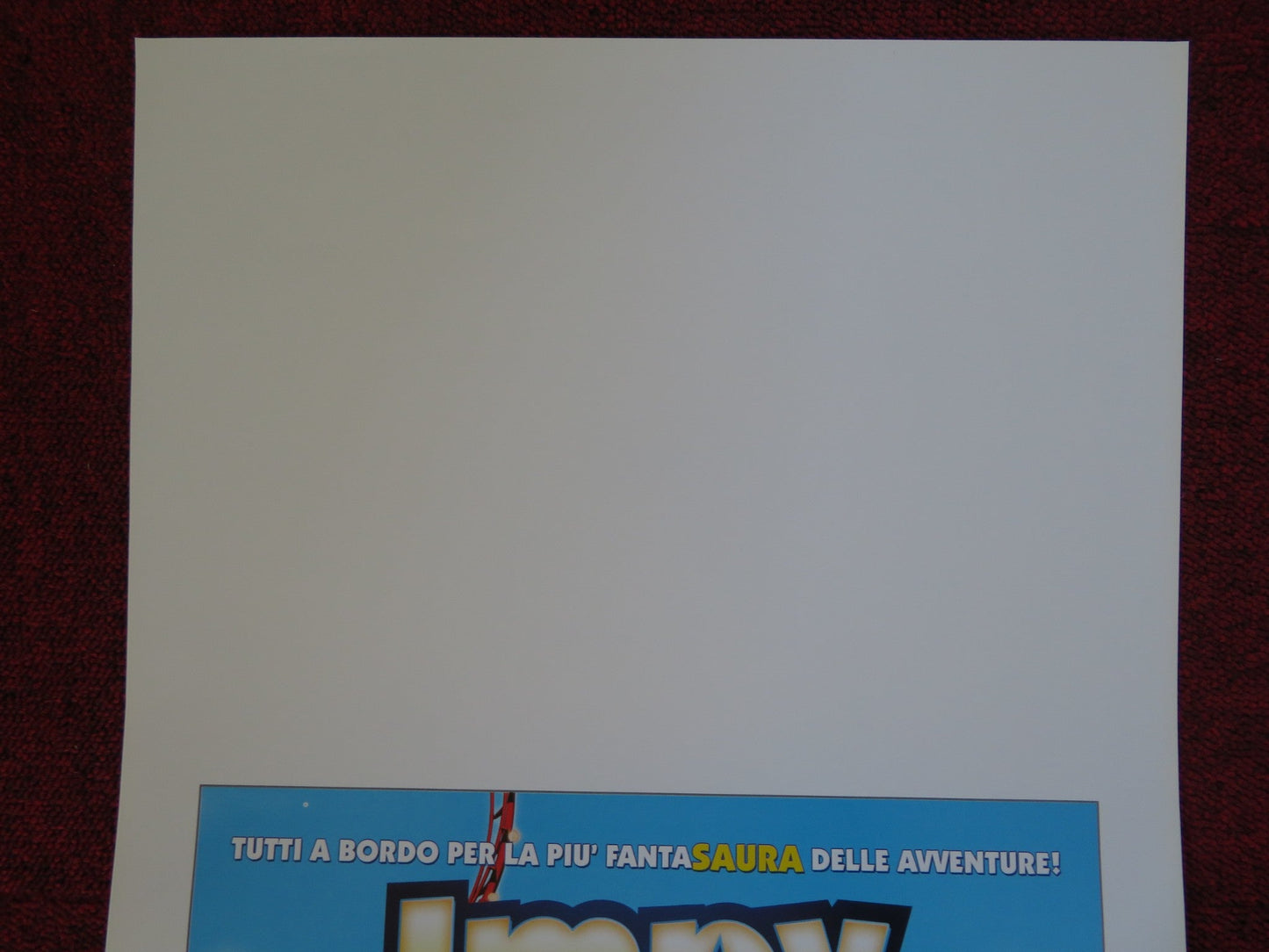 IMPY SUPERSTAR MISSIONE LUNA PARK ITALIAN LOCANDINA (27.5"x13") POSTER 2008 Rendezvous Cinema Movie posters