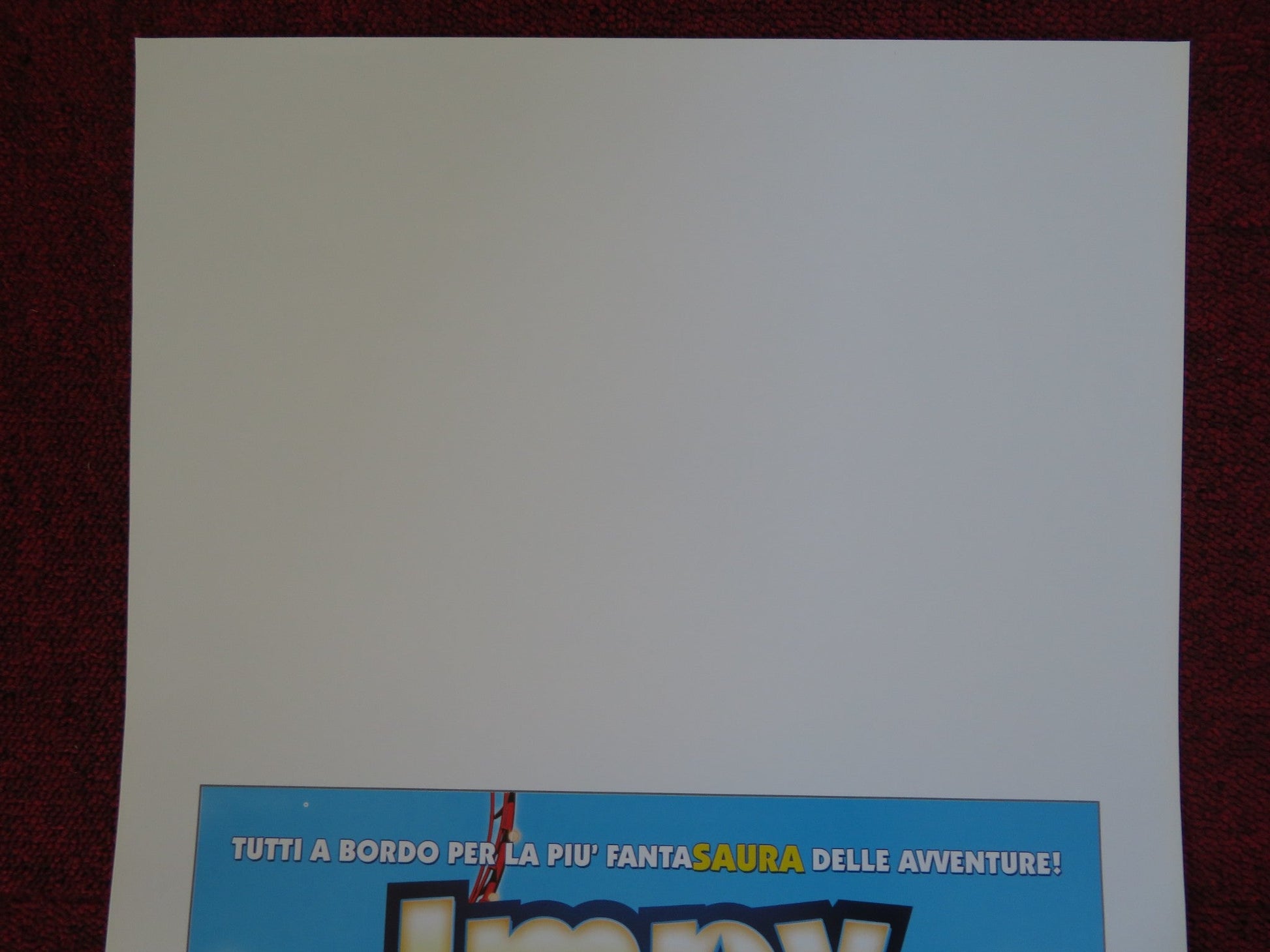 IMPY SUPERSTAR MISSIONE LUNA PARK ITALIAN LOCANDINA (27.5"x13") POSTER 2008 Rendezvous Cinema Movie posters