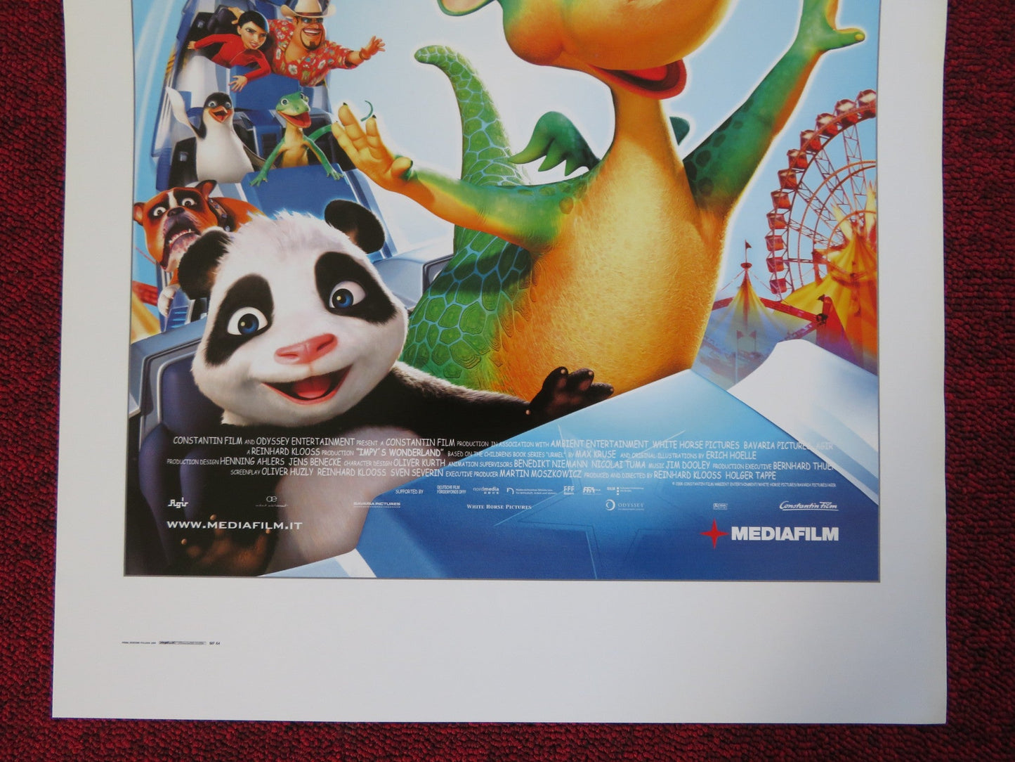 IMPY SUPERSTAR MISSIONE LUNA PARK ITALIAN LOCANDINA (27.5"x13") POSTER 2008 Rendezvous Cinema Movie posters