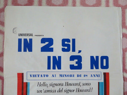 IN 2 SI, IN 3 NO ITALIAN LOCANDINA (27.5"x 13.5") POSTER ROD STEIGER 1969 Movie posters