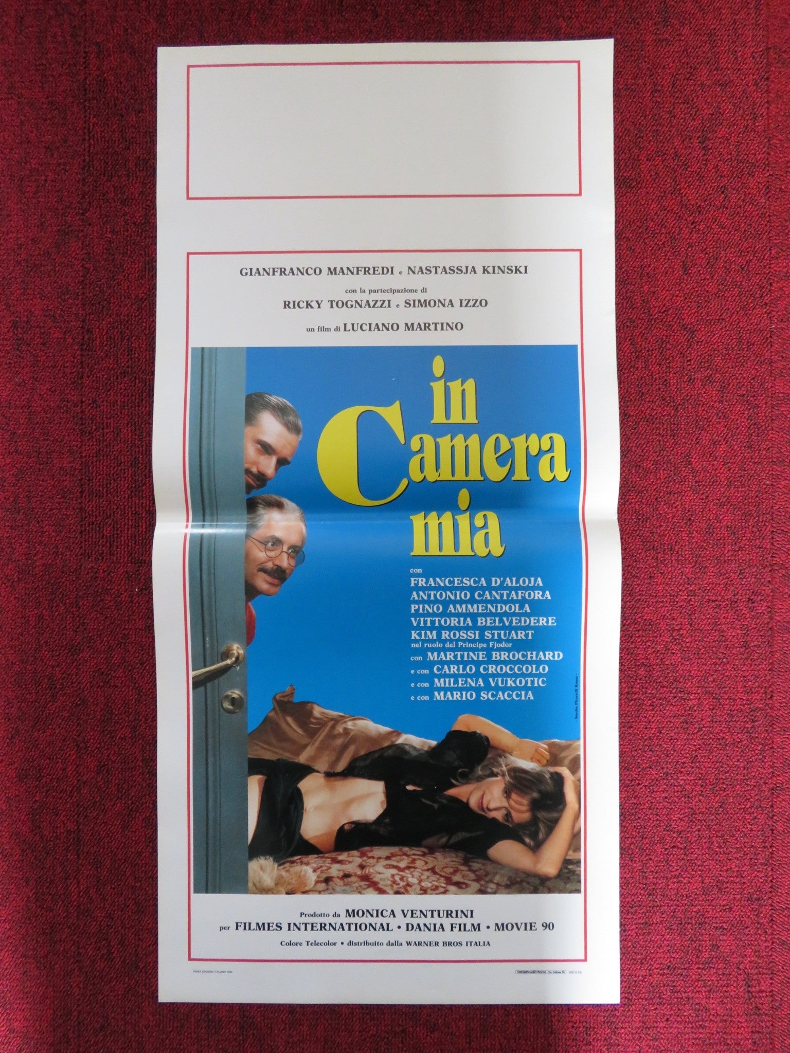IN CAMERA MIA ITALIAN LOCANDINA POSTER GIANFRANCO MANFREDI NATASSJA KINSKI 1992 Rendezvous Cinema Movie posters