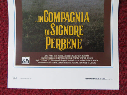 IN COMPAGNIA DI SIGNORE PERBENE ITALIAN LOCANDINA (27.5"x13") POSTER 1990 Movie posters