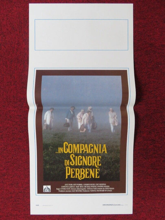 IN COMPAGNIA DI SIGNORE PERBENE ITALIAN LOCANDINA (27.5"x13") POSTER 1990 Movie posters