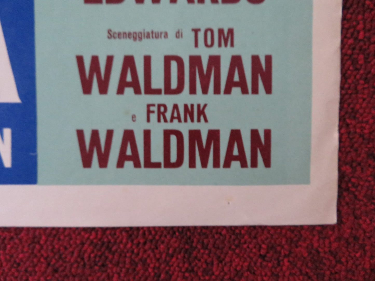 IN DUE E' UN' ALTRA COSA ITALIAN FOTOBUSTA POSTER BING CROSBY FABIAN 1960 Rendezvous Cinema Movie posters