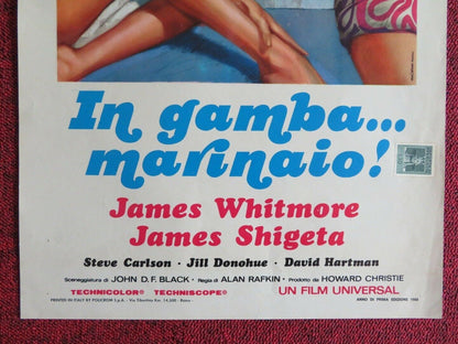 IN GAMBA... MARINAIO! ITALIAN LOCANDINA (27.5"x13") POSTER 1968 - Rendezvous Cinema