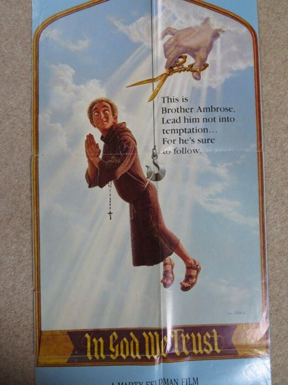 IN GOD WE TRUST FOLDED US INSERT (14.5"x 36") POSTER MARTY FELDMAN 1980 Movie posters