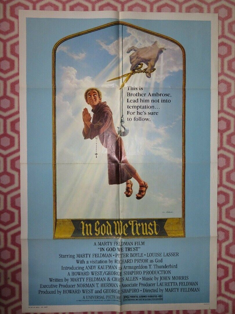 IN GOD WE TRUST US ONE SHEET POSTER MARTY FELDMAN 1980 Movie posters