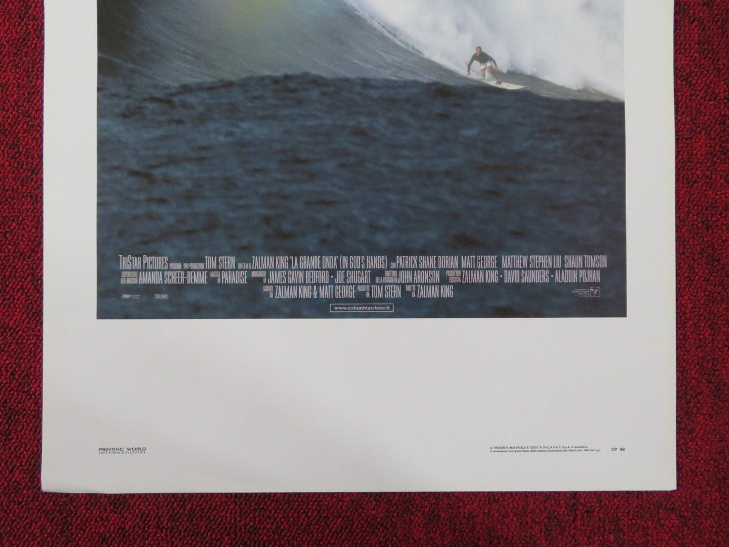 IN GOD'S HANDS ITALIAN LOCANDINA POSTER SHANE DORIAN MATT GEORGE 1998 Rendezvous Cinema Movie posters