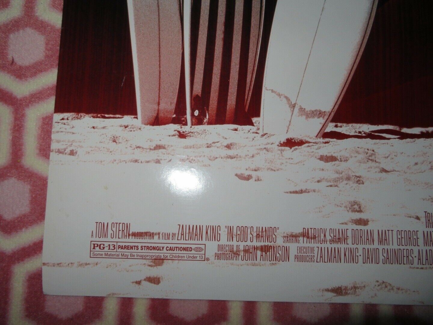 IN GOD'S HANDS US ONE SHEET ROLLED POSTER SHANE DORIAN 1998 Movie posters