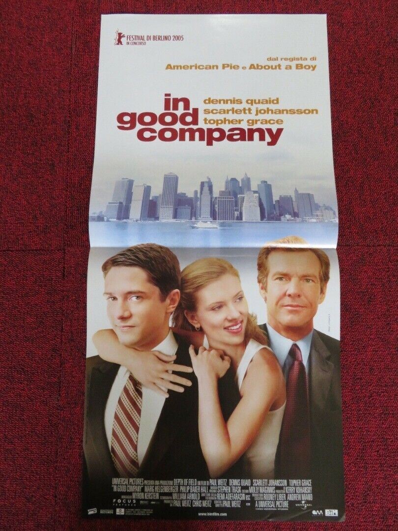 IN GOOD COMPANY ITALIAN LOCANDINA (26.5"x12.5") POSTER SCARLETT JOHANSSON 2004 Movie posters