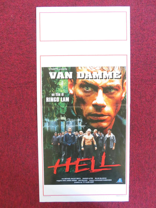 IN HELL ITALIAN LOCANDINA POSTER JEAN - CLAUDE VAN DAMME LAWRENCE TAYLOR 2003 Rendezvous Cinema Movie posters