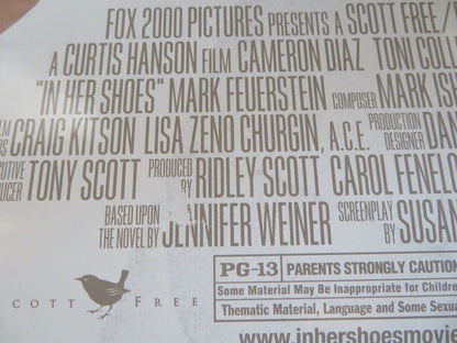 IN HER SHOES VERSION A US ONE SHEET ROLLED POSTER CAMERON DIAZ 2005 Movie posters