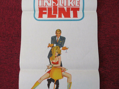 IN LIKE FLINT FOLDED AUSTRALIAN DAYBILL POSTER JAMES COBURN 1967 Movie posters