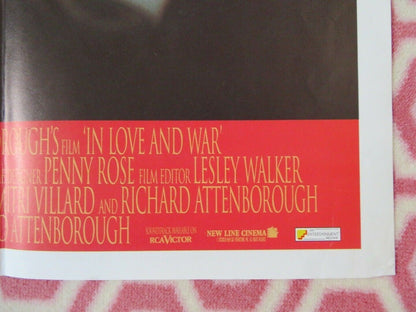 IN LOVE AND WAR BRITISH QUAD (30"x40")POSTER SANDRA BULLOCK RICHARD ATTENBOROUGH - Rendezvous Cinema