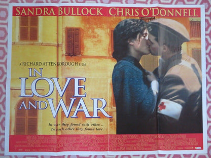 IN LOVE AND WAR BRITISH QUAD (30"x40")POSTER SANDRA BULLOCK RICHARD ATTENBOROUGH - Rendezvous Cinema