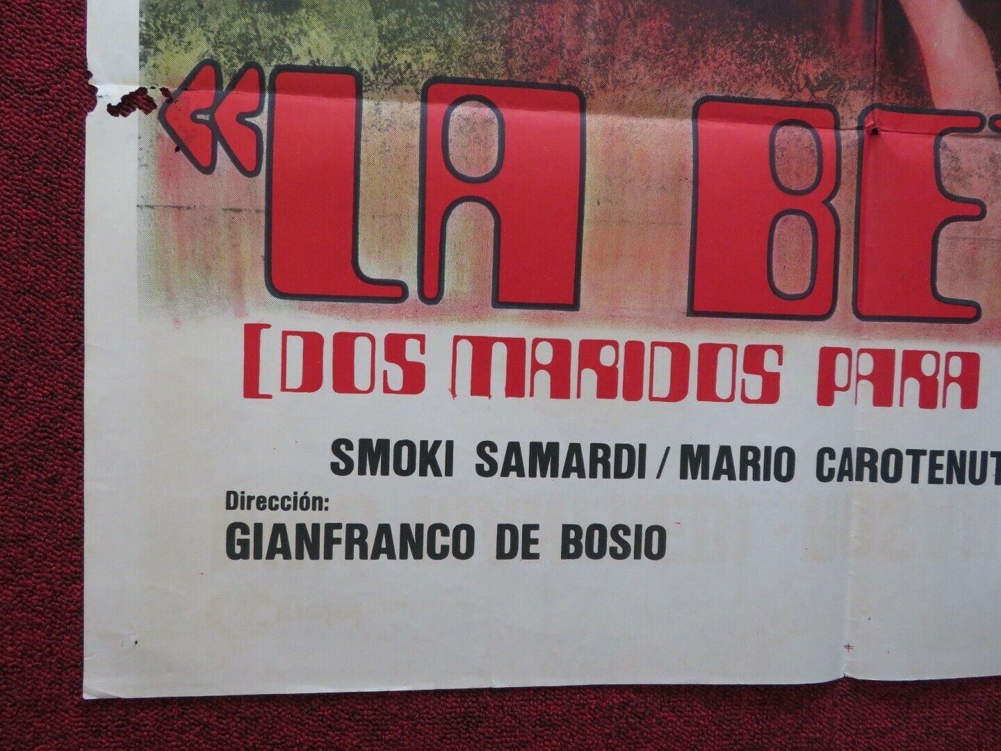 IN LOVE, EVERY PLEASURE HAS IT'S PAIN FOLDED ARGENTINA ONE SHEET POSTER 1971 Movie posters