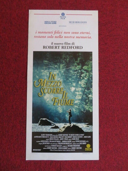 IN MEZZO SCORRE IL FIUME ITALIAN LOCANDINA (27.5"x13") POSTER 1992 Movie posters