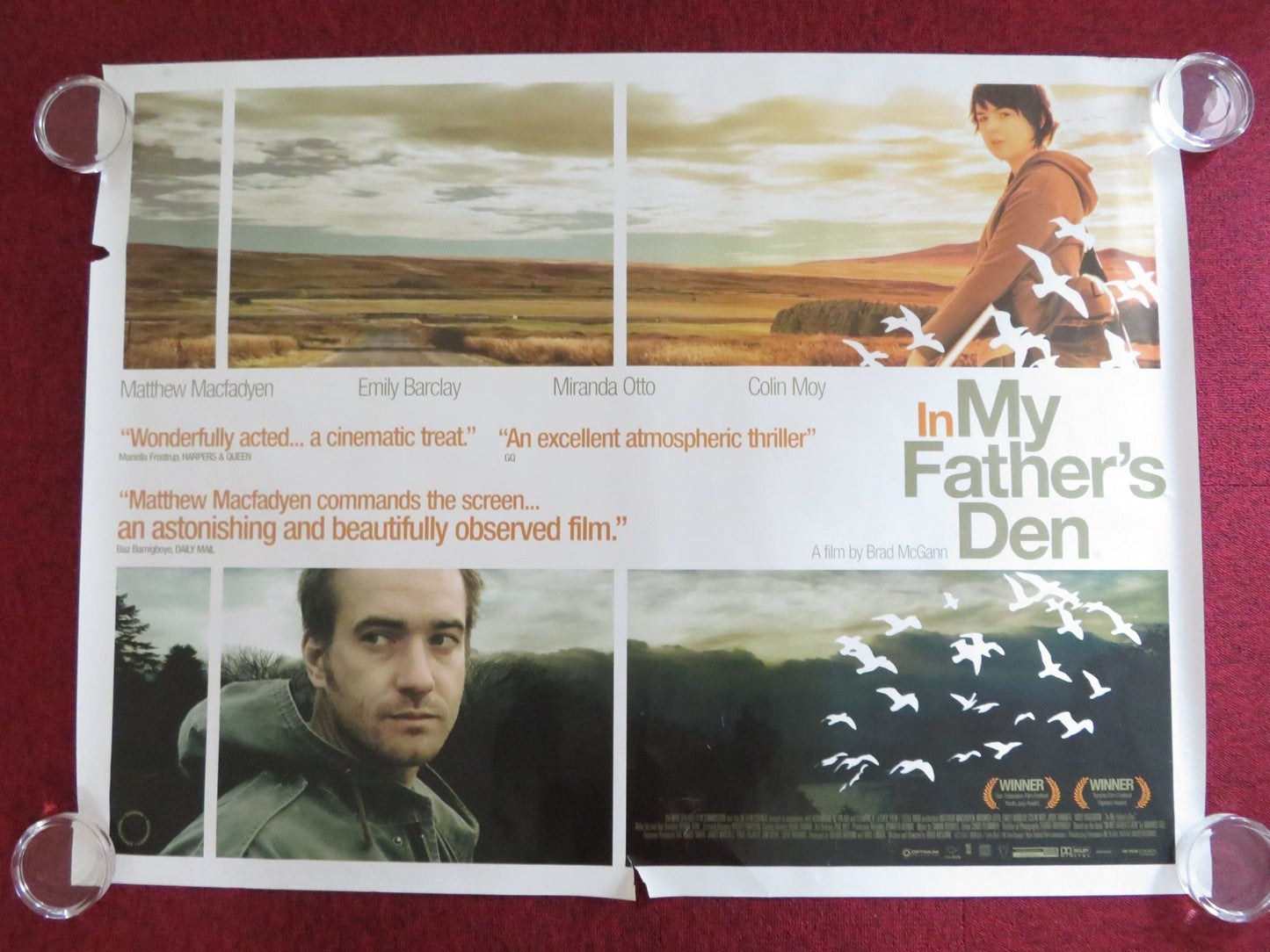IN MY FATHER'S DEN QUAD (30"x 40") ROLLED POSTER MATTHEW MACFADYEN 2004 Rendezvous Cinema Movie posters