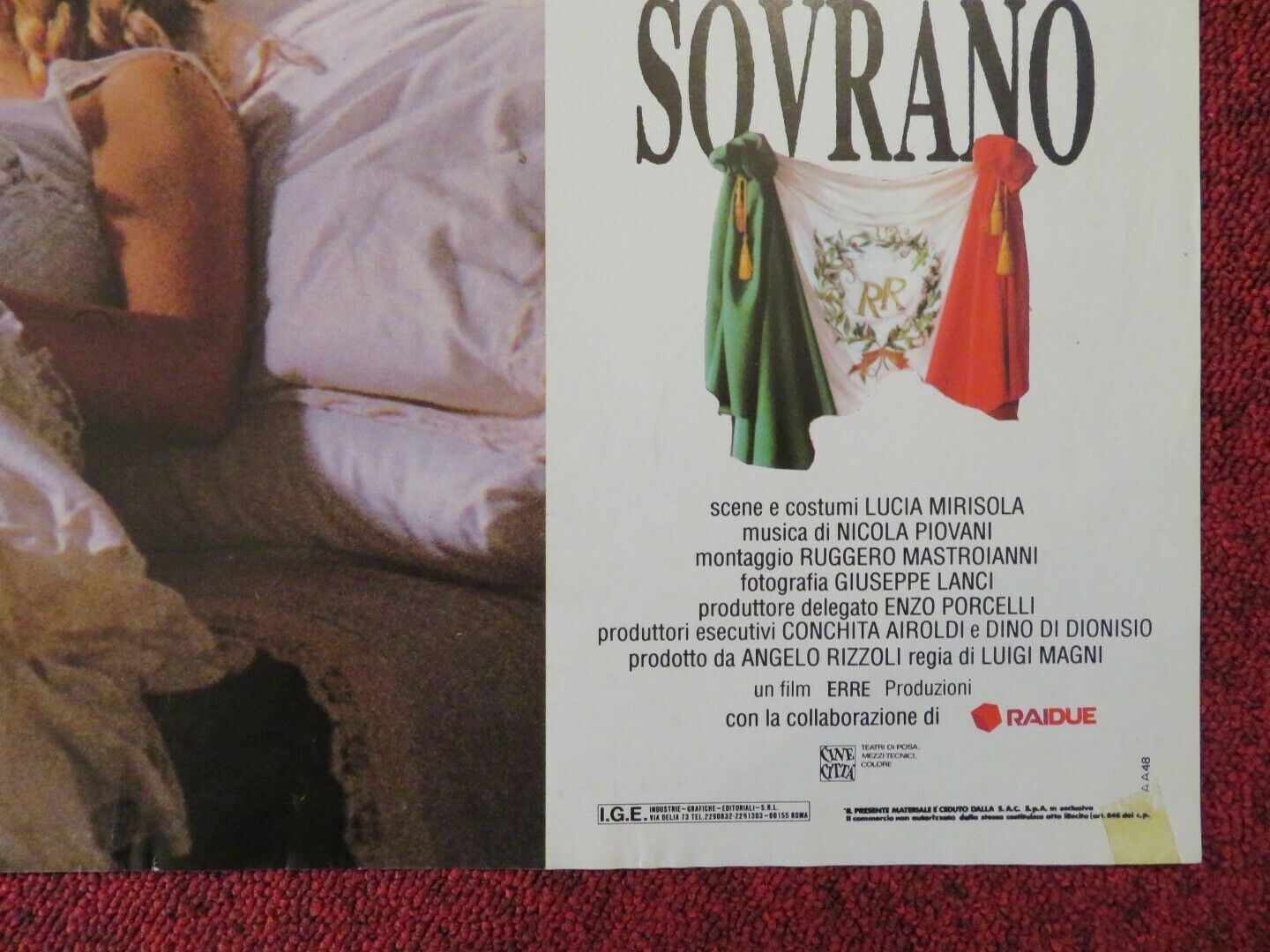 IN NOM DEL POPOLO SOVRANO - A ITALIAN FOTOBUSTA POSTER LUCA BARBARESCHI 1990 Movie posters