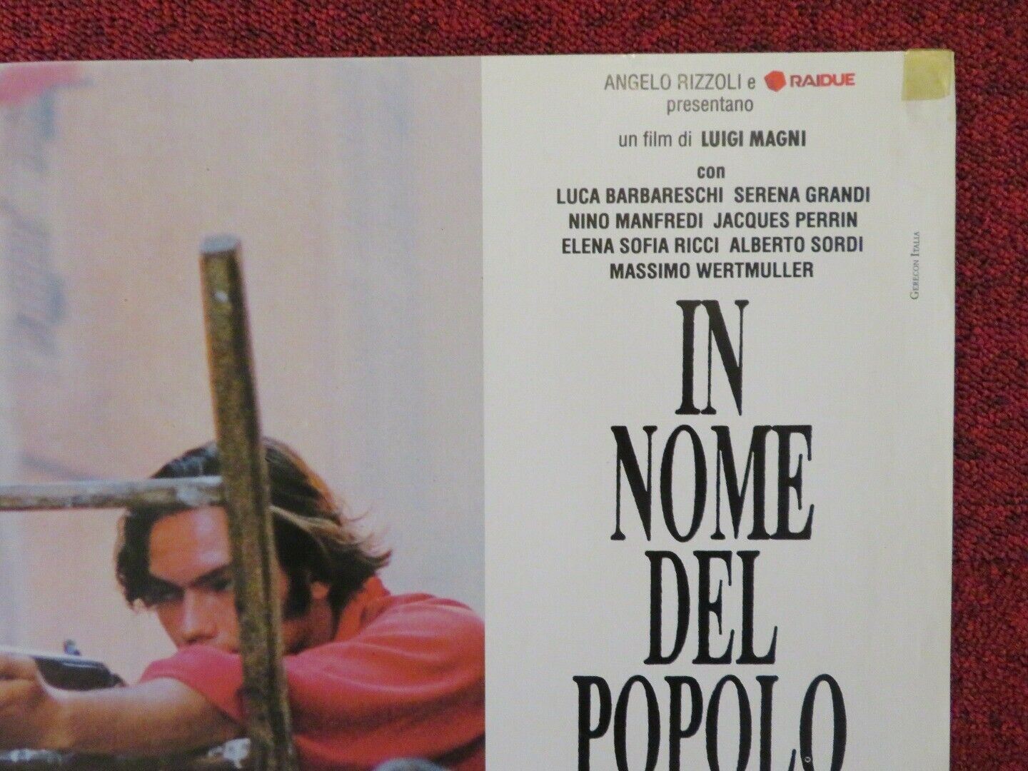IN NOM DEL POPOLO SOVRANO - C ITALIAN FOTOBUSTA POSTER LUCA BARBARESCHI 1990 Movie posters