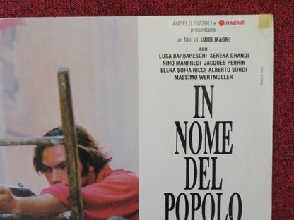IN NOM DEL POPOLO SOVRANO - C ITALIAN FOTOBUSTA POSTER LUCA BARBARESCHI 1990 Movie posters