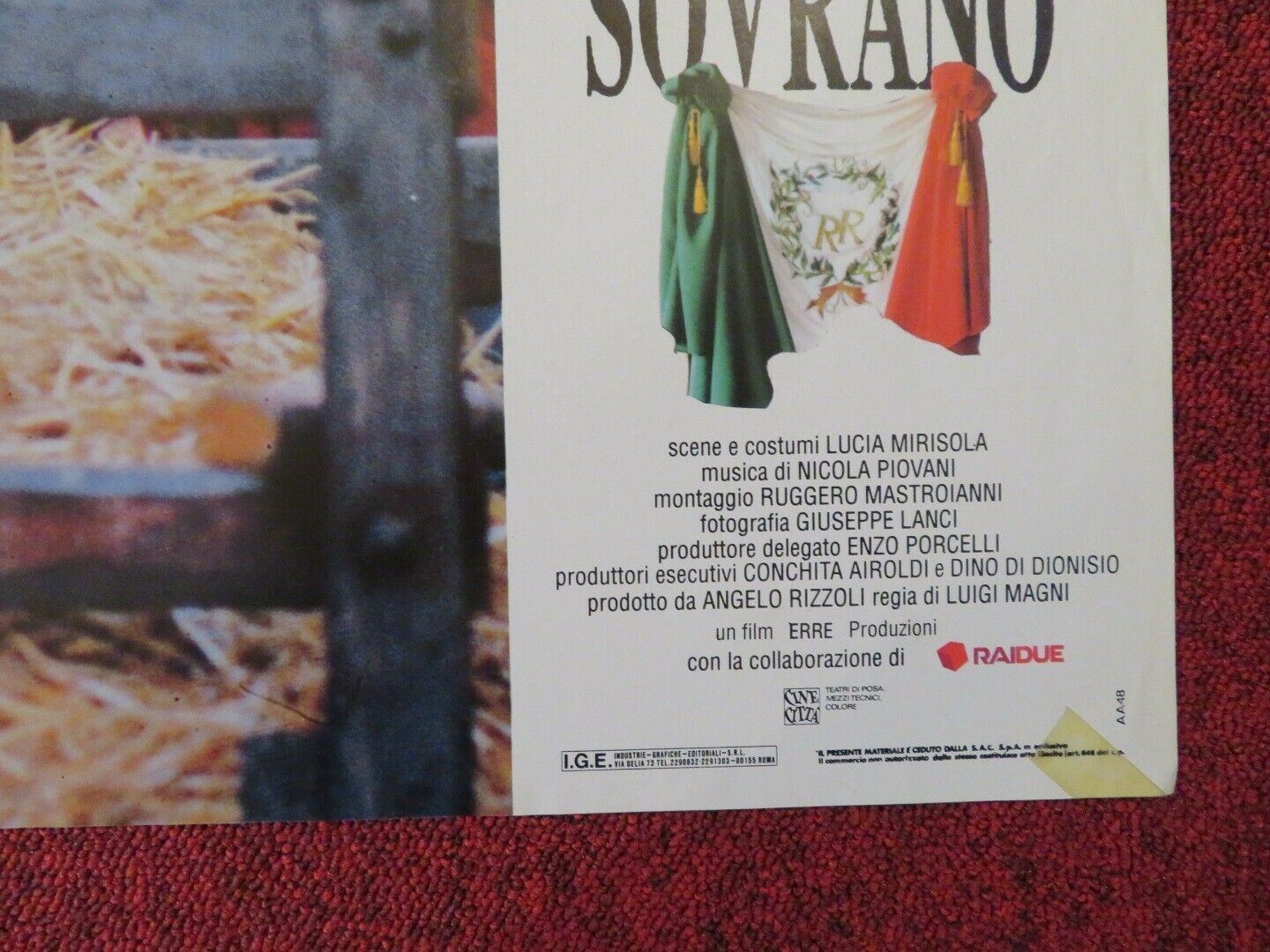 IN NOM DEL POPOLO SOVRANO - C ITALIAN FOTOBUSTA POSTER LUCA BARBARESCHI 1990 Movie posters