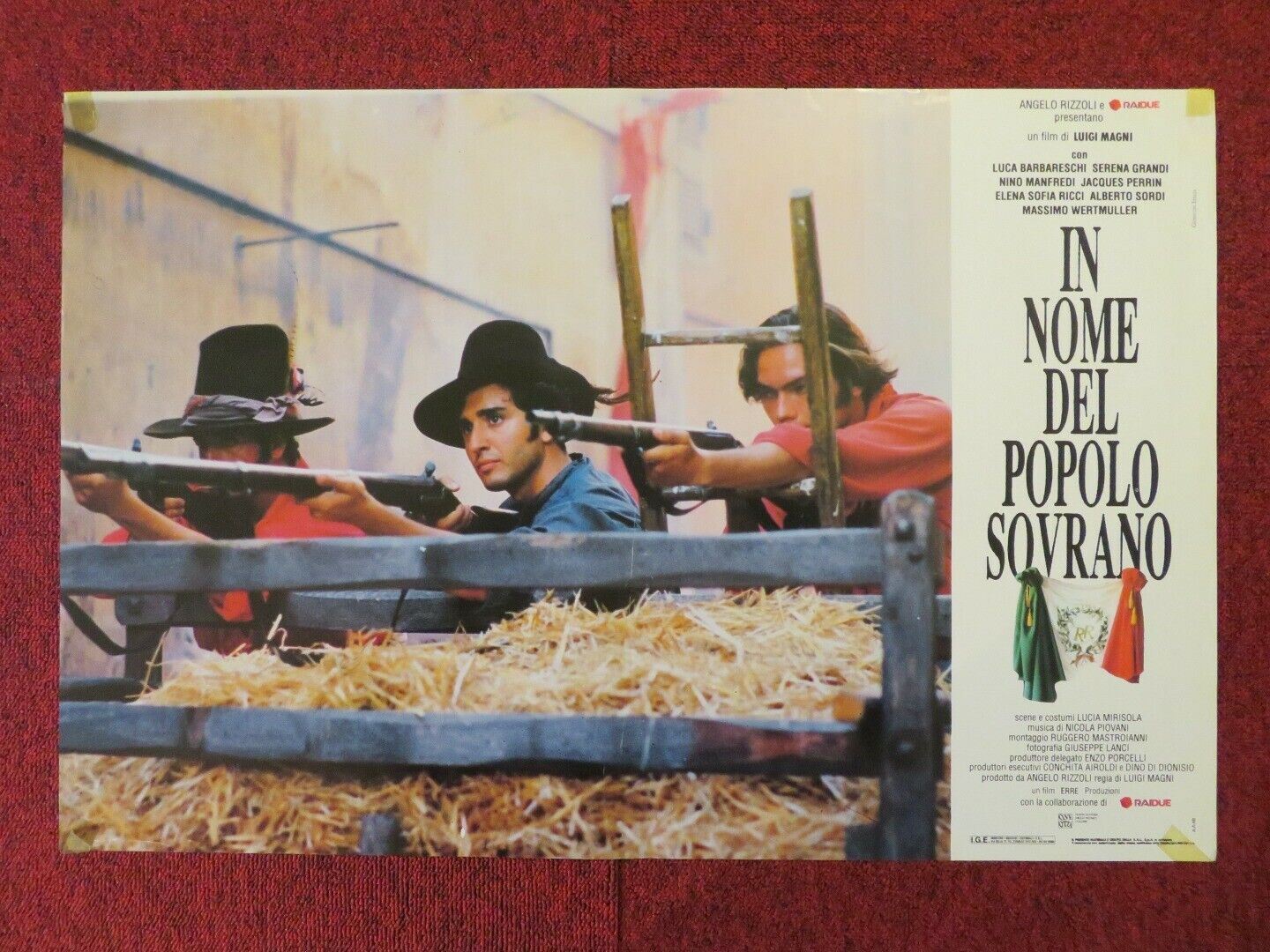 IN NOM DEL POPOLO SOVRANO - C ITALIAN FOTOBUSTA POSTER LUCA BARBARESCHI 1990 Movie posters