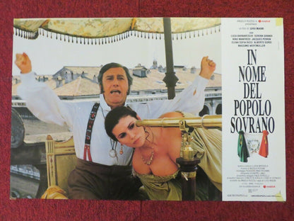 IN NOM DEL POPOLO SOVRANO - D ITALIAN FOTOBUSTA POSTER 1990 NINO MANFREDI Movie posters