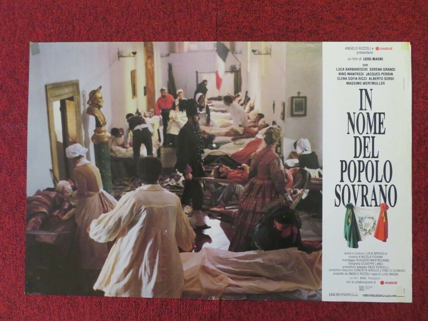 IN NOM DEL POPOLO SOVRANO - E ITALIAN FOTOBUSTA POSTER NINO MANFREDI 1990 Movie posters