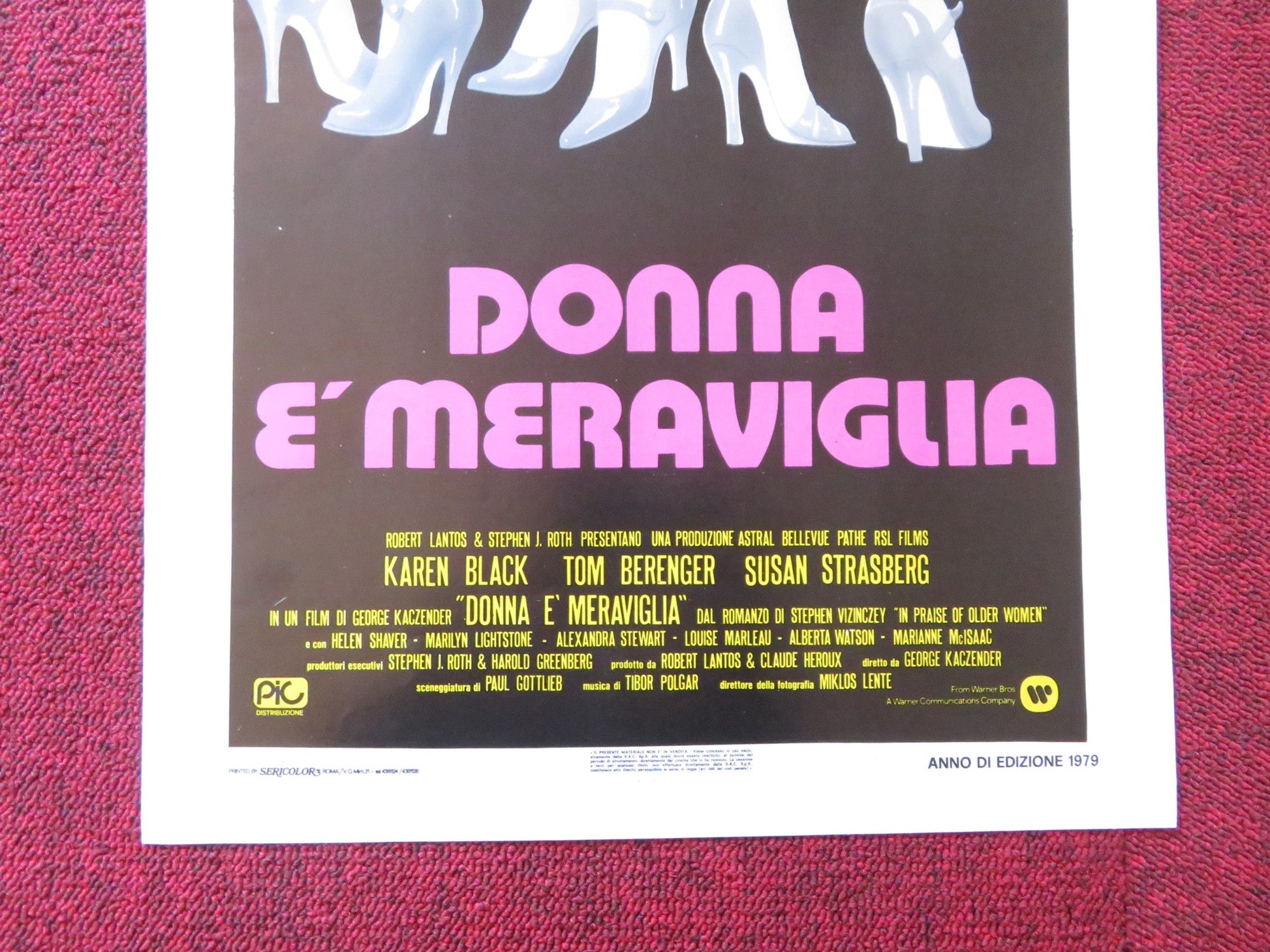 IN PRAISE OF OLDER WOMEN ITALIAN LOCANDINA POSTER KAREN BLACK TOM BERENGER 1978 Rendezvous Cinema Movie posters
