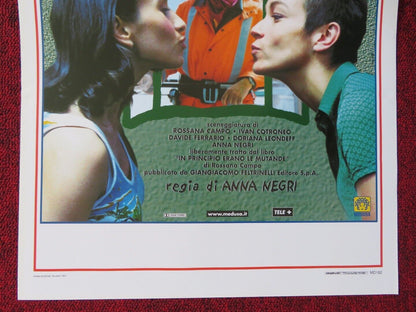 IN PRINCIPIO ERANO LE MUTANDE ITALIAN LOCANDINA (27.5"x13") POSTER 1999 Movie posters