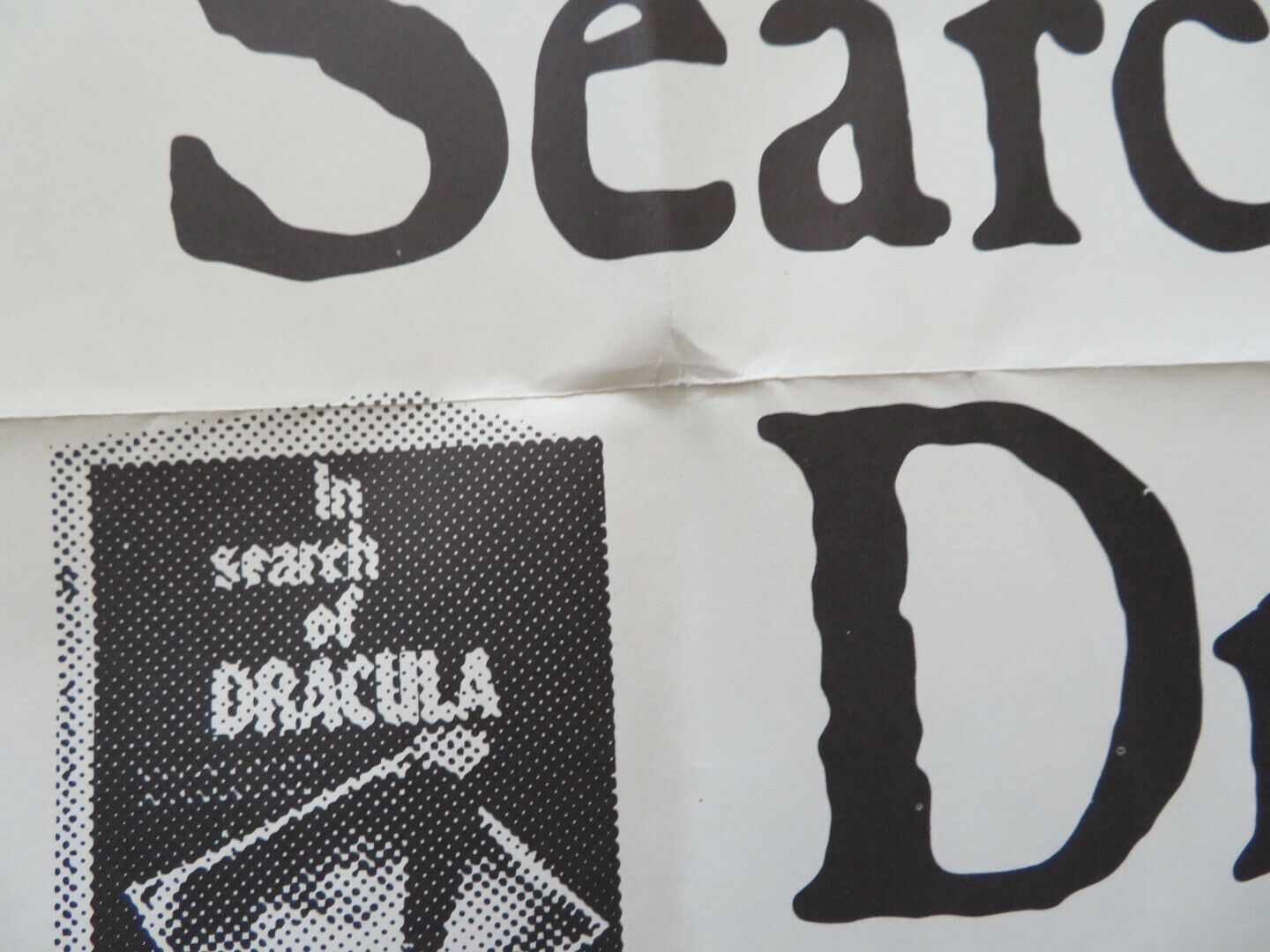 IN SEARCH OF DRACULA FOLDED US ONE SHEET POSTER CHRISTOPHER LEE 1974 Movie posters
