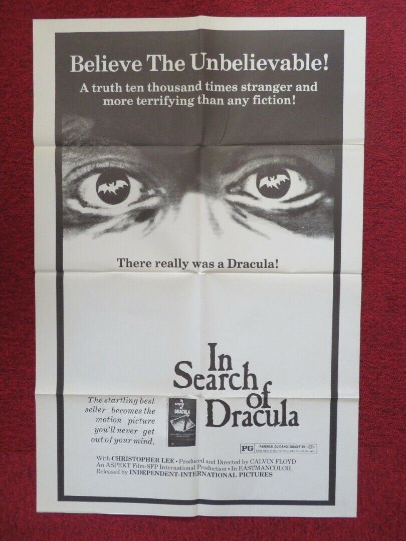IN SEARCH OF DRACULA FOLDED US ONE SHEET POSTER CHRISTOPHER LEE 1974 Movie posters