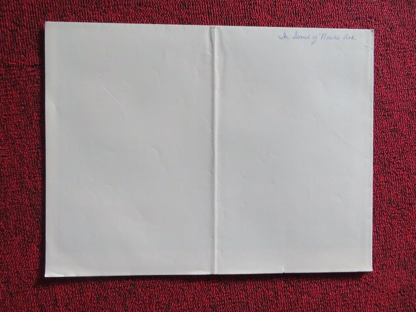 IN SEARCH OF NOAHS ARK FOLDED US ONE SHEET POSTER VERN ADIX MELVIN COOK 1976 Movie posters