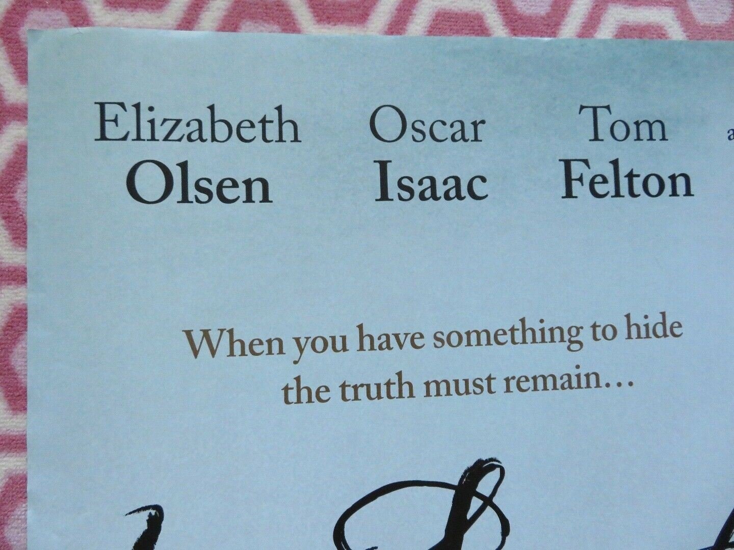 IN SECRET QUAD (30"x 40") ROLLED POSTER THERESE RAQUIN ELIZABETH OLSEN 2013 Rendezvous Cinema Movie posters