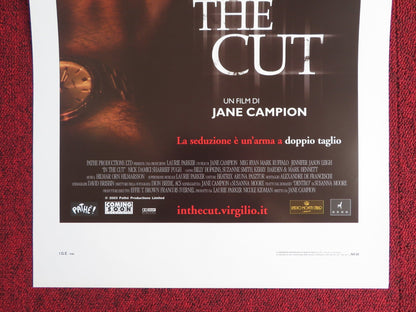 IN THE CUT ITALIAN LOCANDINA POSTER MEG RYAN MARK RUFFALO 2003 Rendezvous Cinema Movie posters