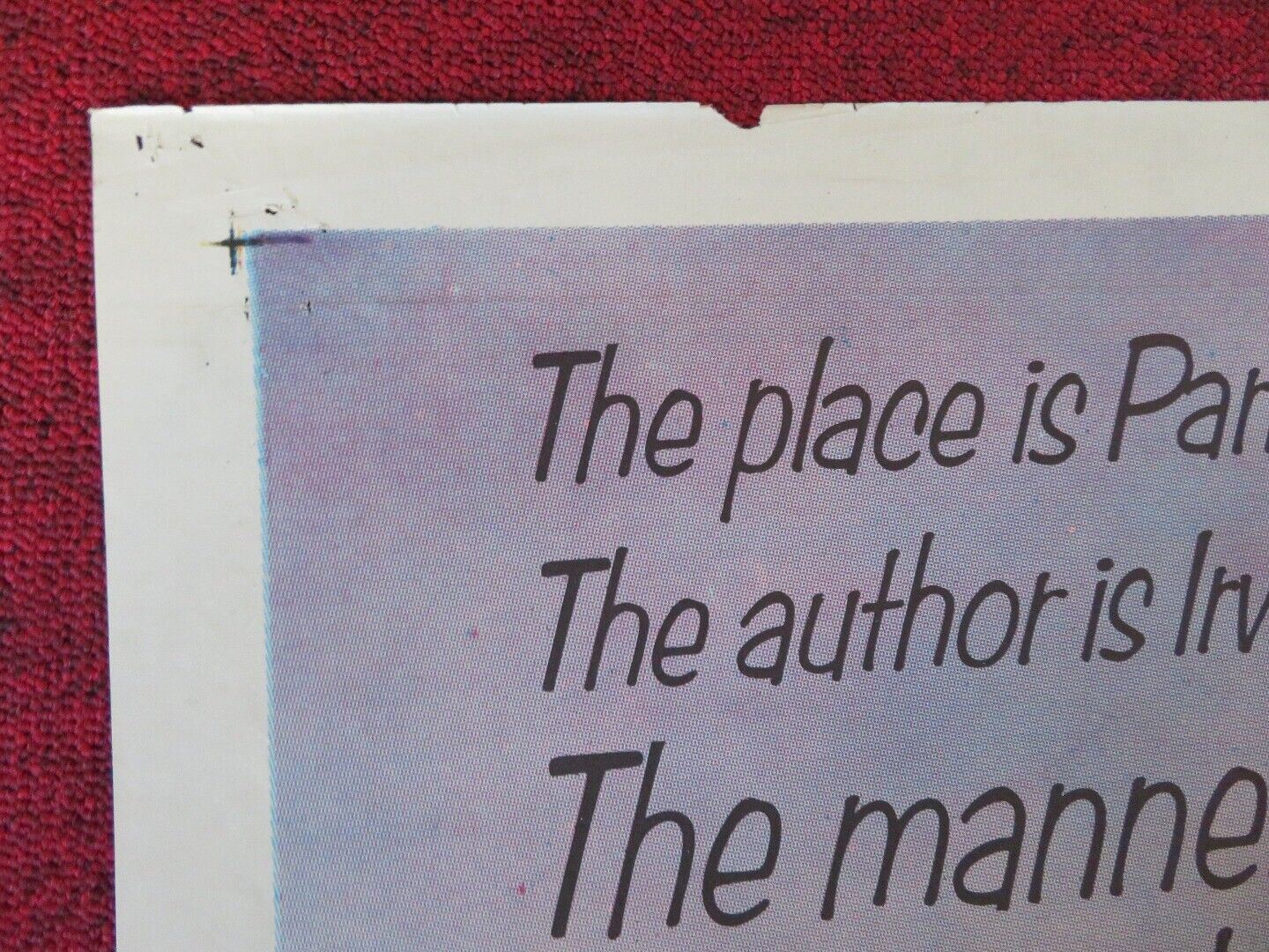 IN THE FRENCH STYLE FOLDED US ONE SHEET POSTER JEAN SEBERG STANLEY BAKER 1963 Movie posters