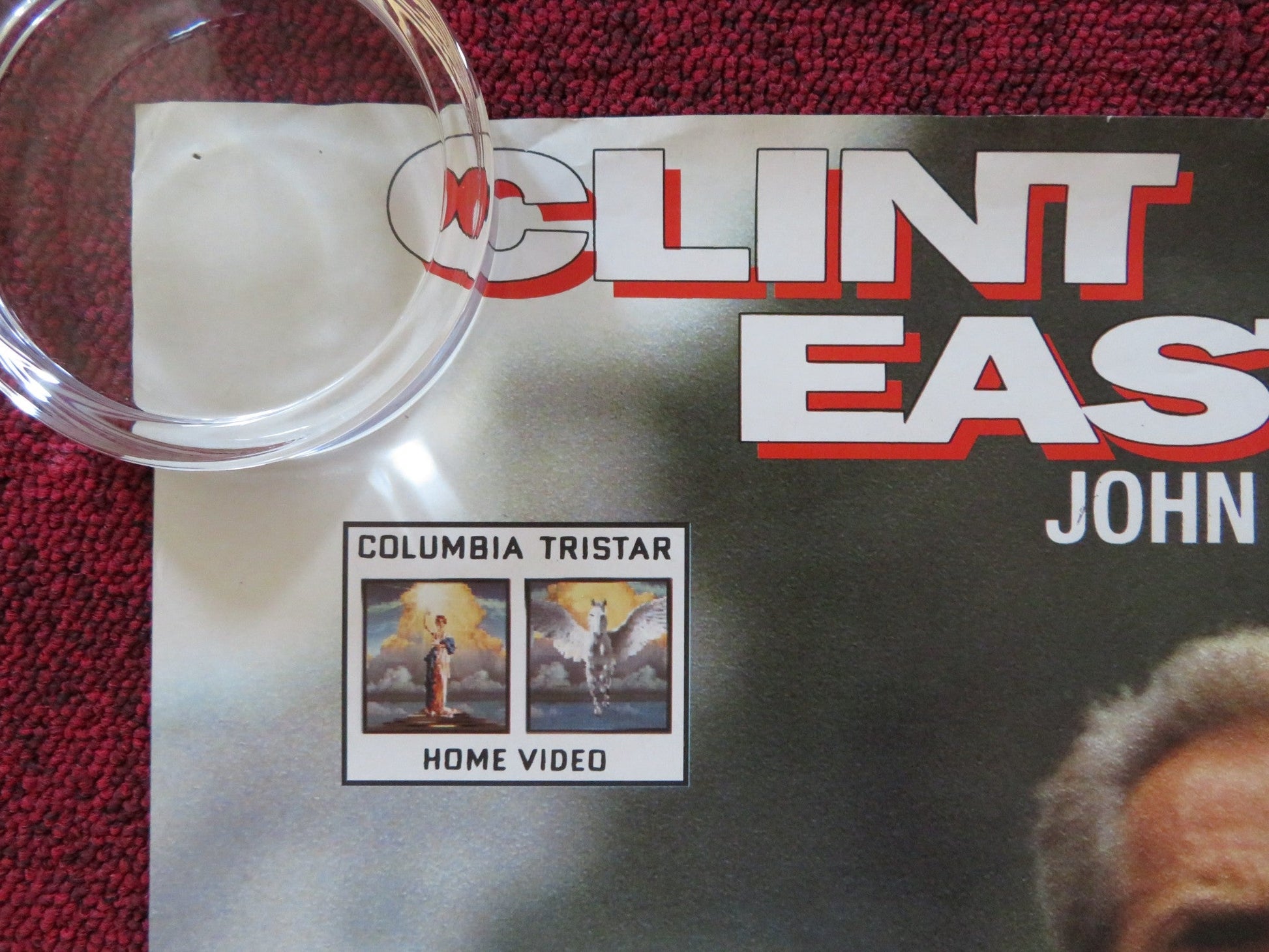IN THE LINE OF FIRE VHS VIDEO POSTER CLINT EASTWOOD JOHN MALKOVICH 1993 Rendezvous Cinema Movie posters