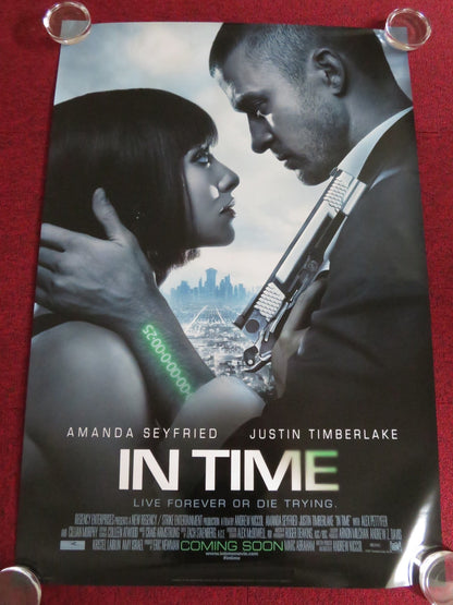 IN TIME US ONE SHEET ROLLED POSTER JUSTIN TIMBERLAKE OLIVIA WILDE 2011 Rendezvous Cinema Movie posters