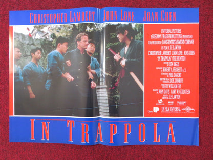 IN TRAPPOLA - F ITALIAN FOTOBUSTA POSTER CHRISTOPHER LAMBERT JOHN LONE 1995 Rendezvous Cinema Movie posters