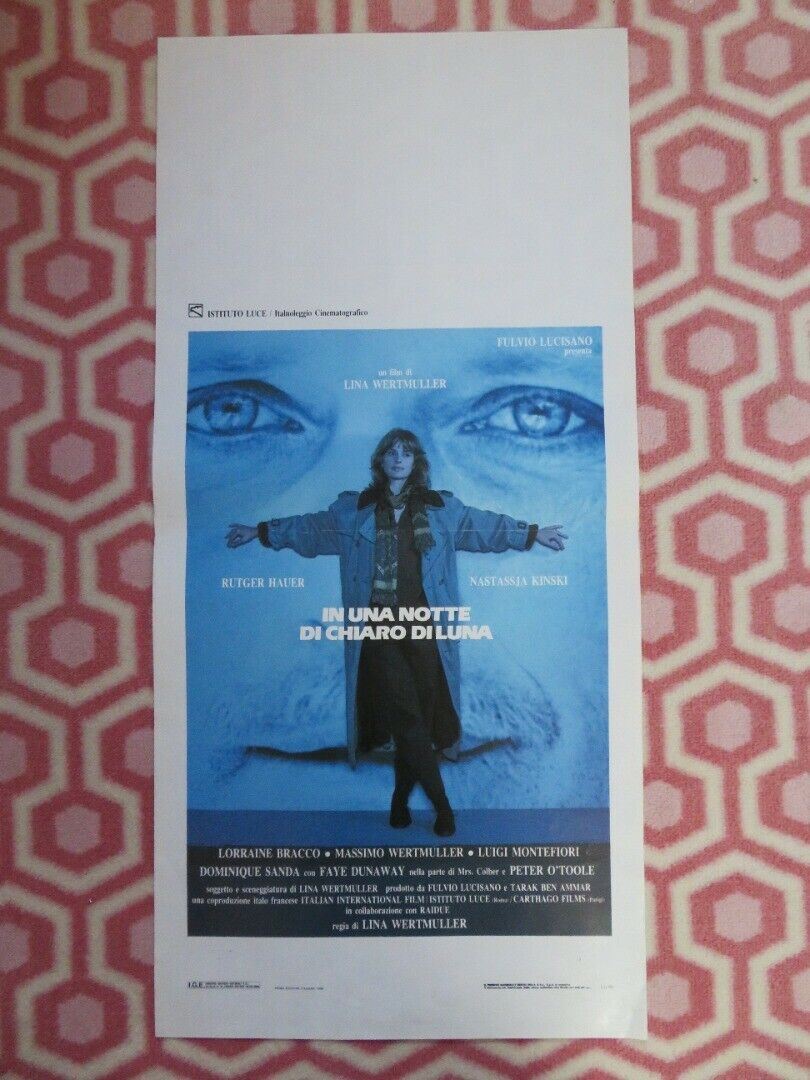 IN UNA NOTTE DI CHIARO DI LUNA ITALIAN LOCANDINA (27.5"x13") POSTER 1989 Movie posters