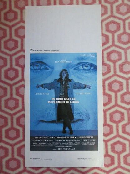 IN UNA NOTTE DI CHIARO DI LUNA ITALIAN LOCANDINA (27.5"x13") POSTER 1989 Movie posters