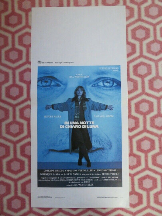 IN UNA NOTTE DI CHIARO DI LUNA ITALIAN LOCANDINA (27.5"x13") POSTER 1989 Movie posters