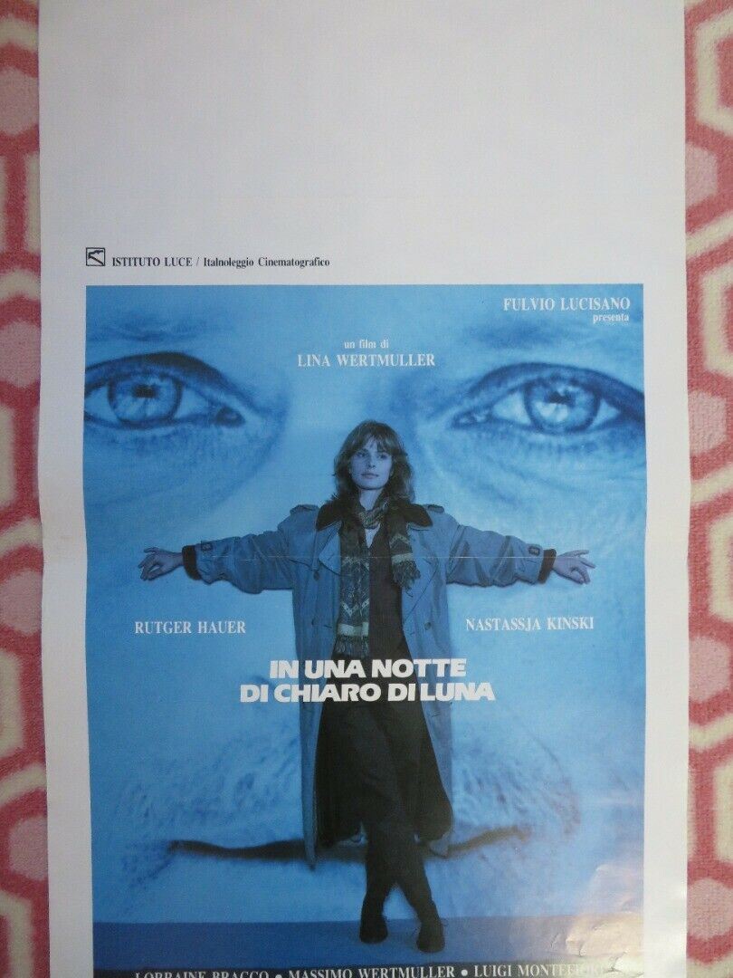 IN UNA NOTTE DI CHIARO DI LUNA ITALIAN LOCANDINA (27.5"x13") POSTER 1989 Movie posters