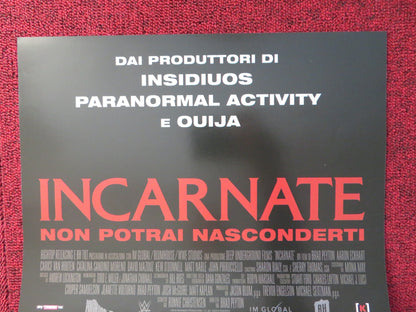 INCARNATE NONPOTRAI NASCONDERTI ITALIAN LOCANDINA POSTER AARON ECKHART 2016 Rendezvous Cinema Movie posters