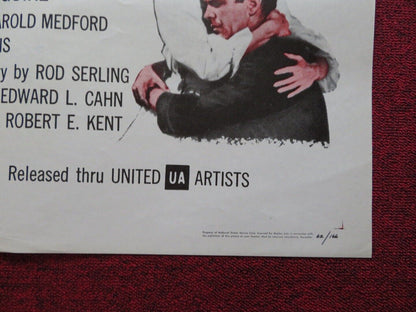 INCIDENT IN AN ALLEY FOLDED US ONE SHEET POSTER CHRIS WARFIELD J. O'DONNELL 1962 Movie posters