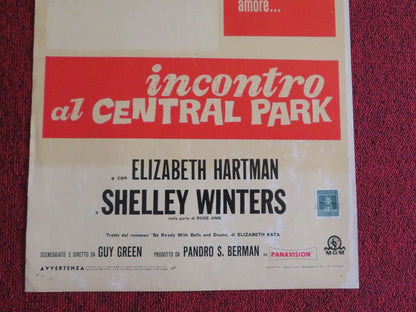 INCONTRO AL CENTRAL PARK ITALIAN LOCANDINA (27.5"x13") POSTER S POITIER 1965 Movie posters